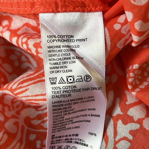 Tommy Bahama Orange Floral Blouse - Picture 3 of 4